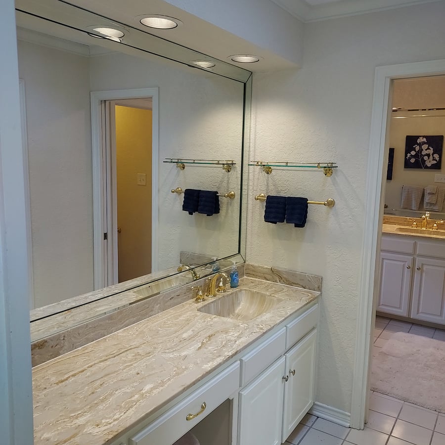 Primary bathroom vanities