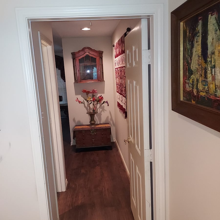 Hallway to family room