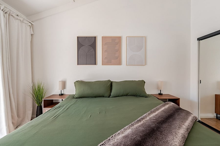 King Size Bed in Master bedroom