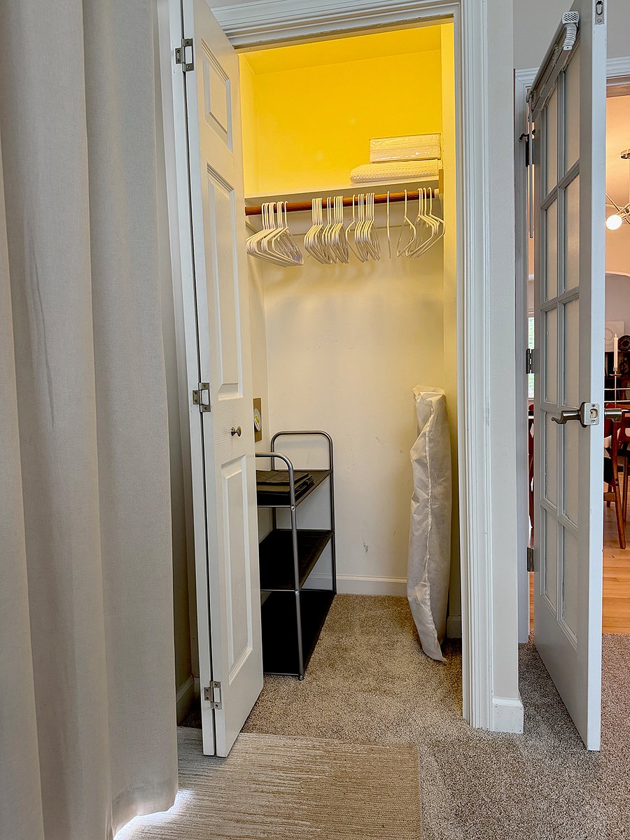 Interior of Main Floor Bedroom Closet