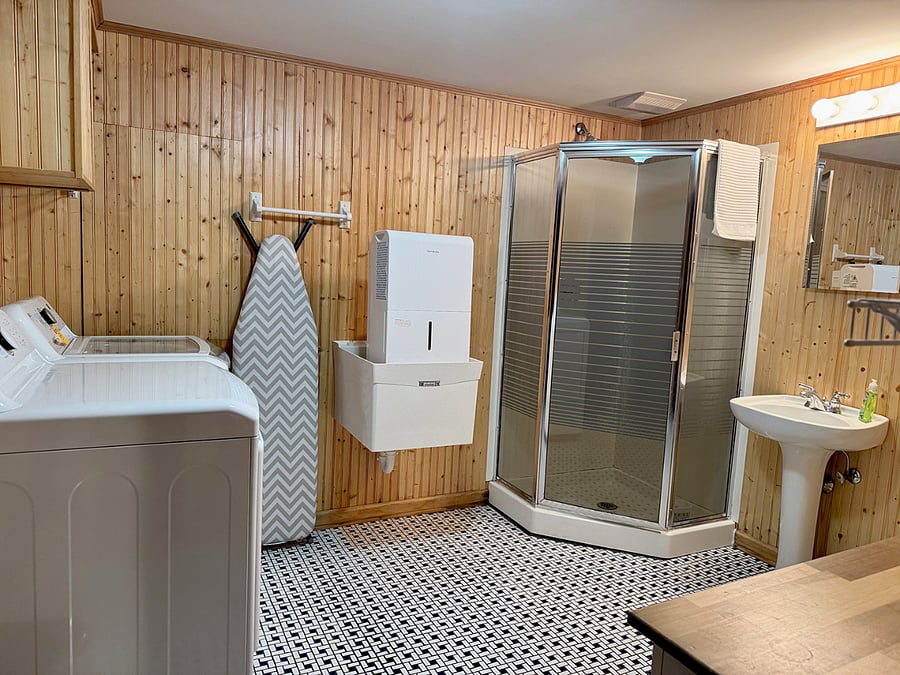 Basement Laundry Room and 3/4 Bathroom