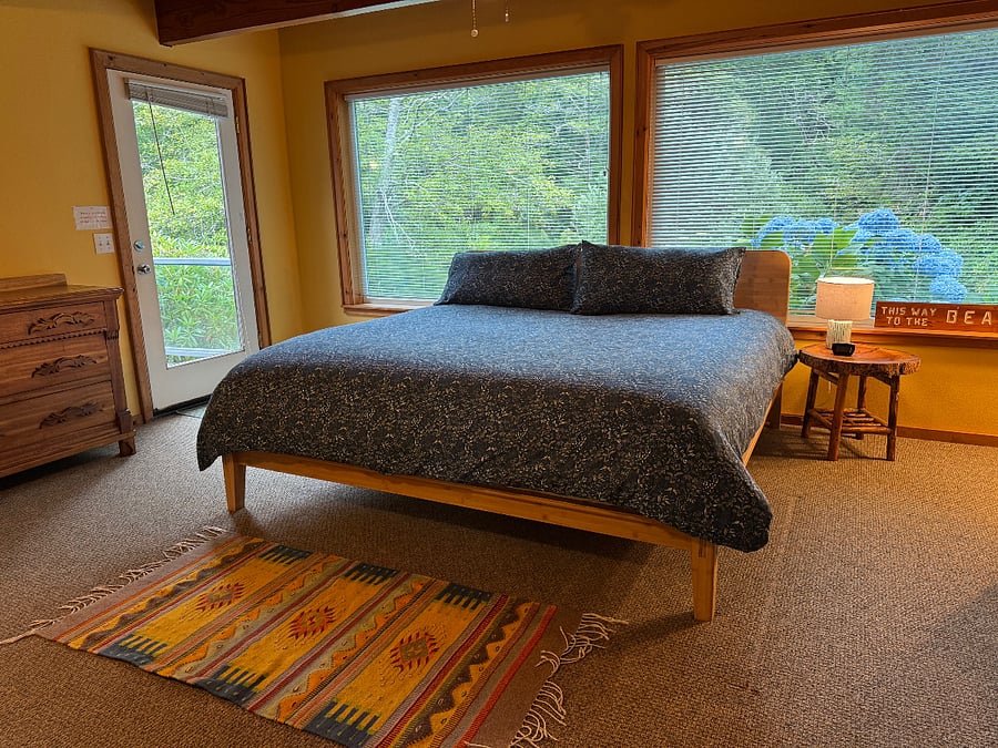 Downstairs bedroom - King bed