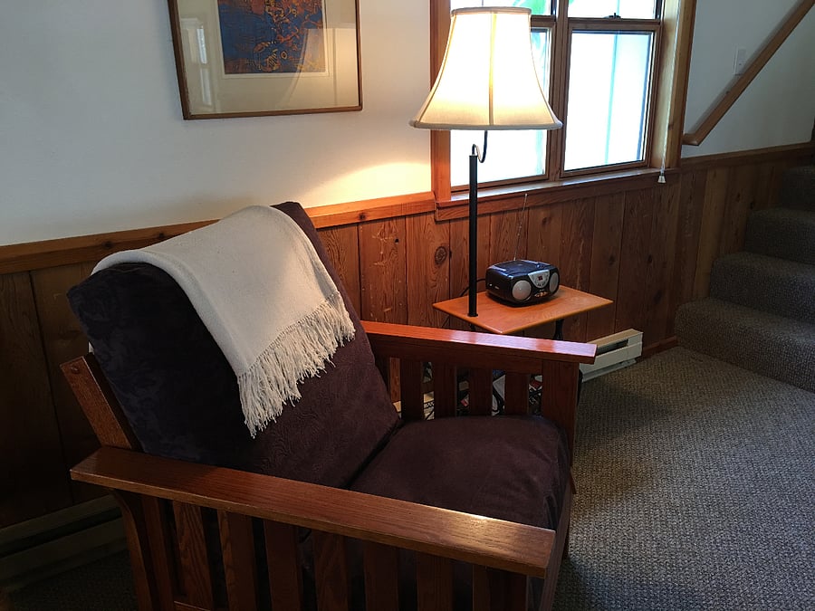 Easy chair in living room