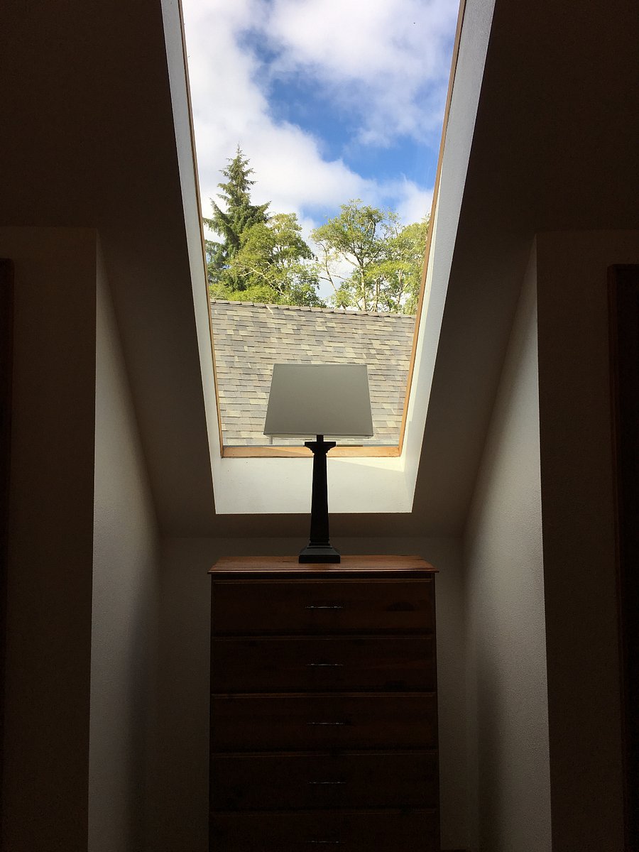 Skylight in upstairs loft bedroom