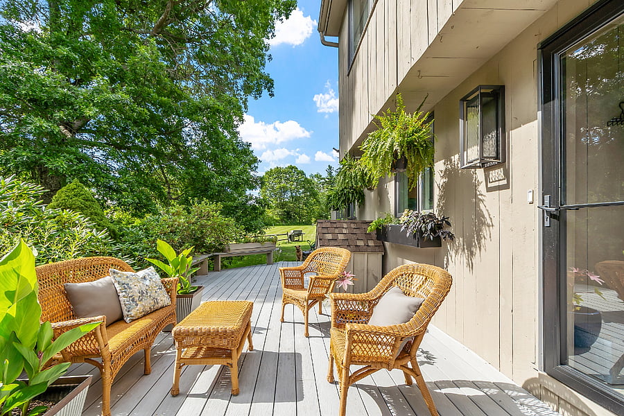 Exclusive use of this deck (except we do the watering of plants and window boxes).