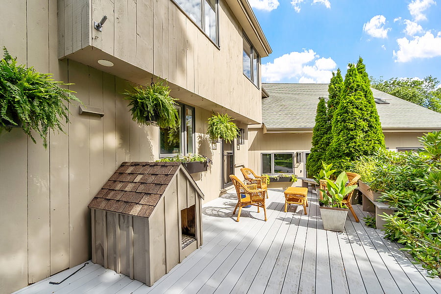 Exclusive use of this deck (except we do the watering of plants and window boxes).