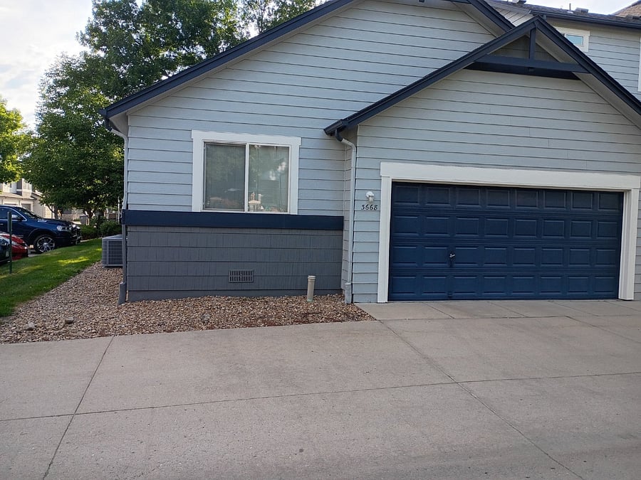 2 car attached garage with opener