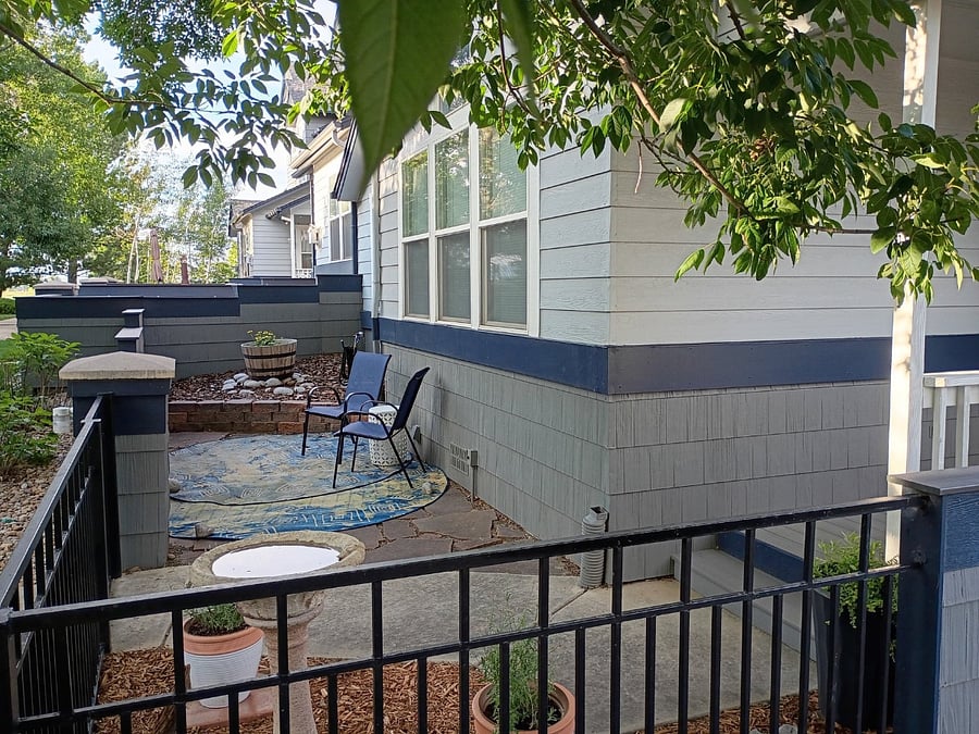 Courtyard off of front entry.