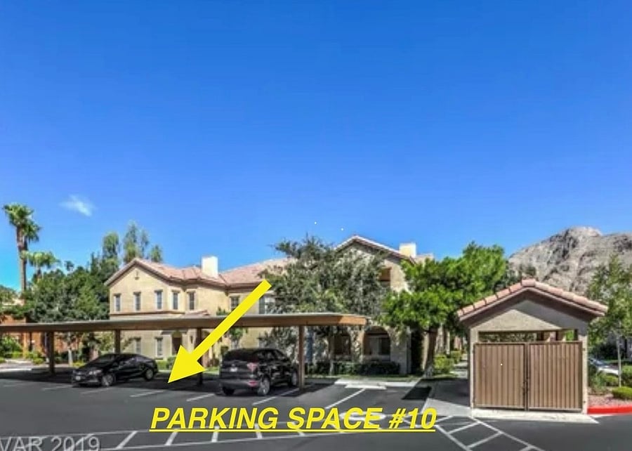 assigned parking right in front of unit.
