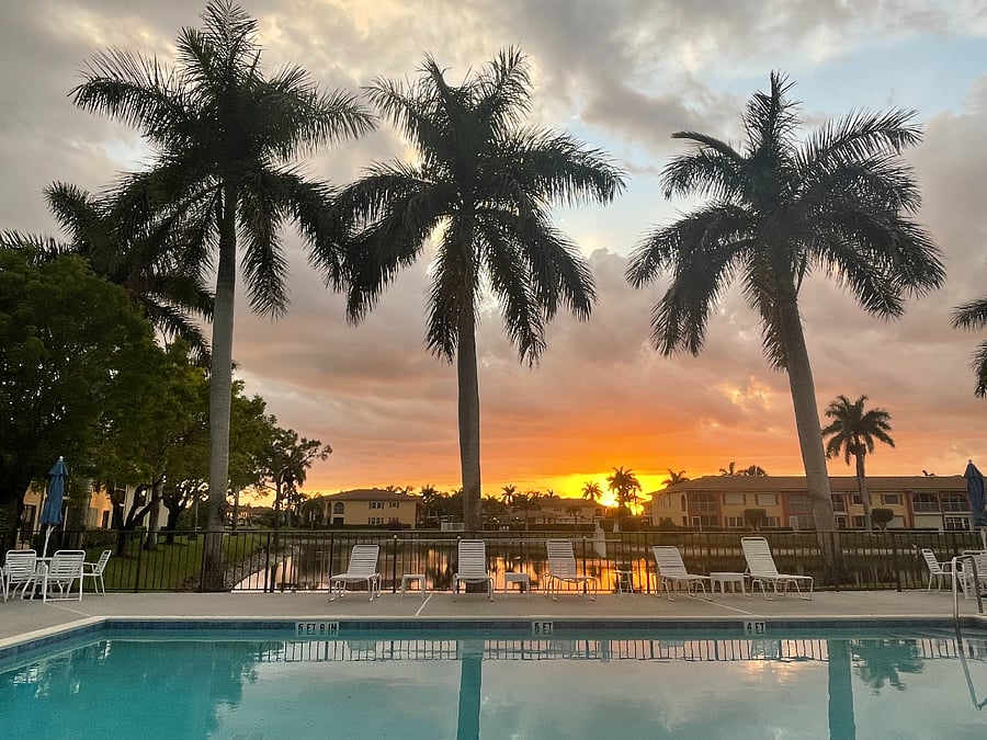 Sunset at pool #2