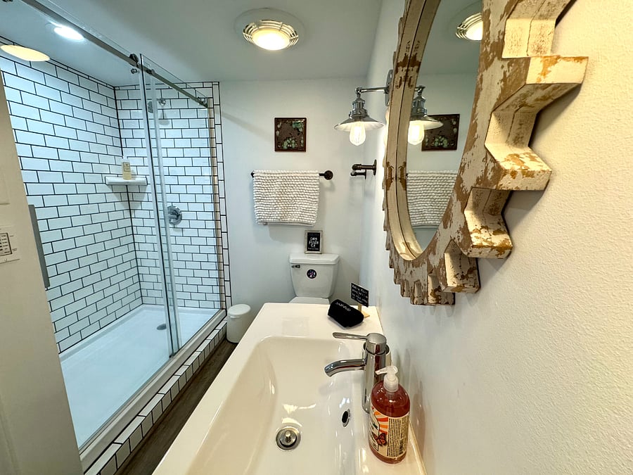Your shower has two shower heads!