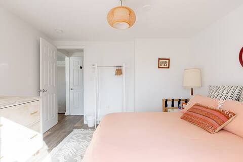 View of your bedroom from the patio entry.