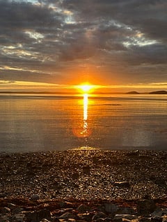 Enjoy the sunrise just a short walk away from the house.