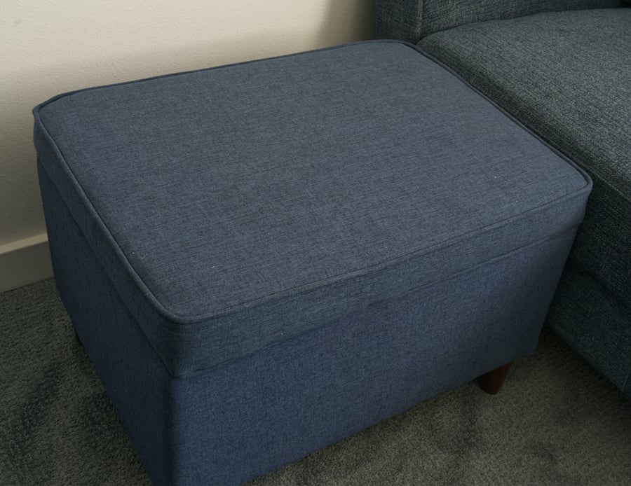 This ottoman makes the sofa a lounge for relaxing, and...