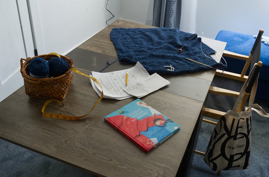 Drop-leaf project table in each suite.