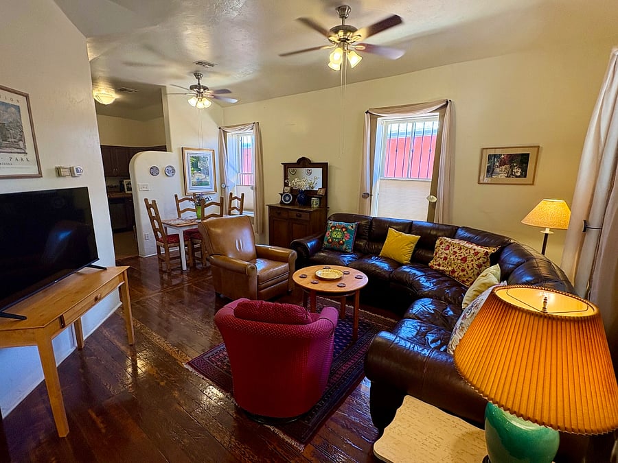 Entering living room/ dining room from front door. 