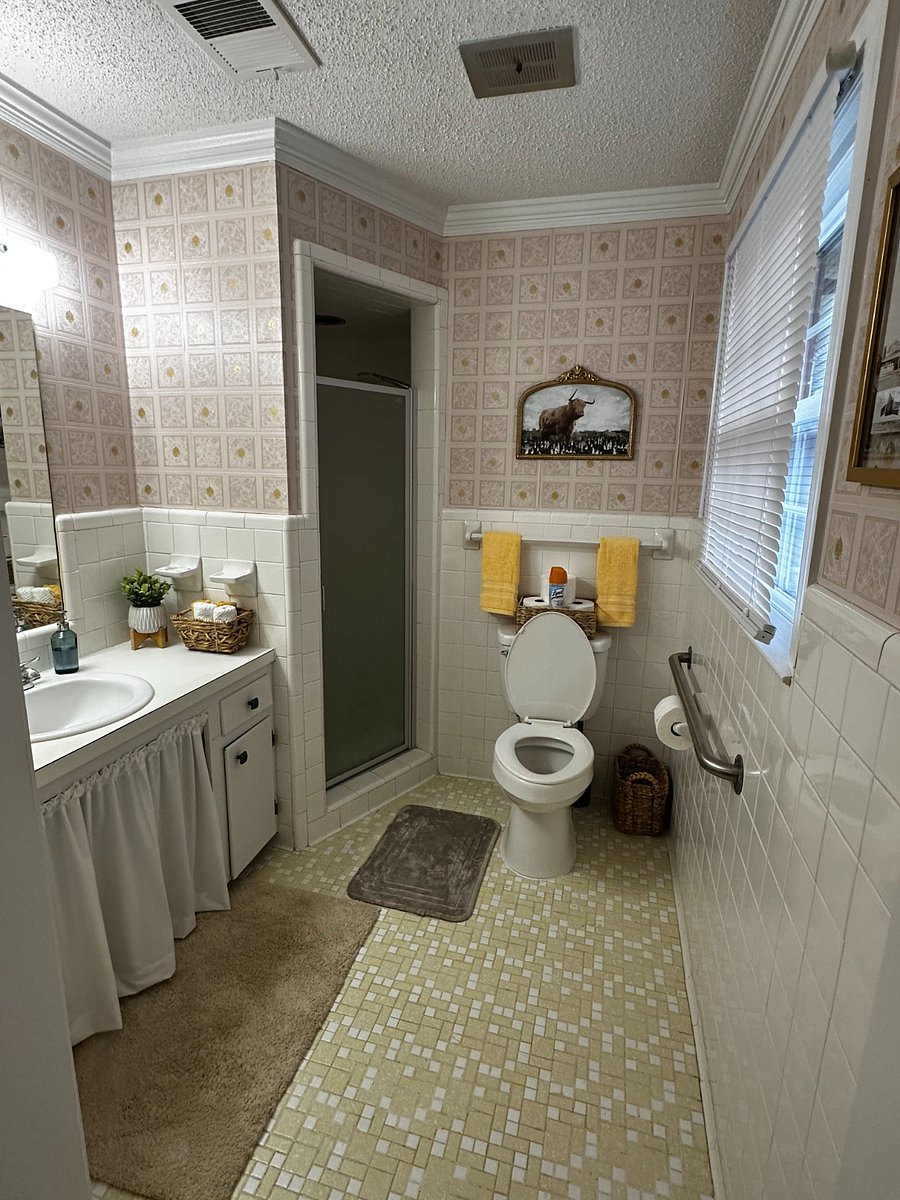 Another view of the openness of the master bathroom