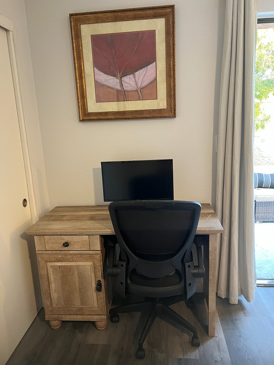 Workstation in master bedroom