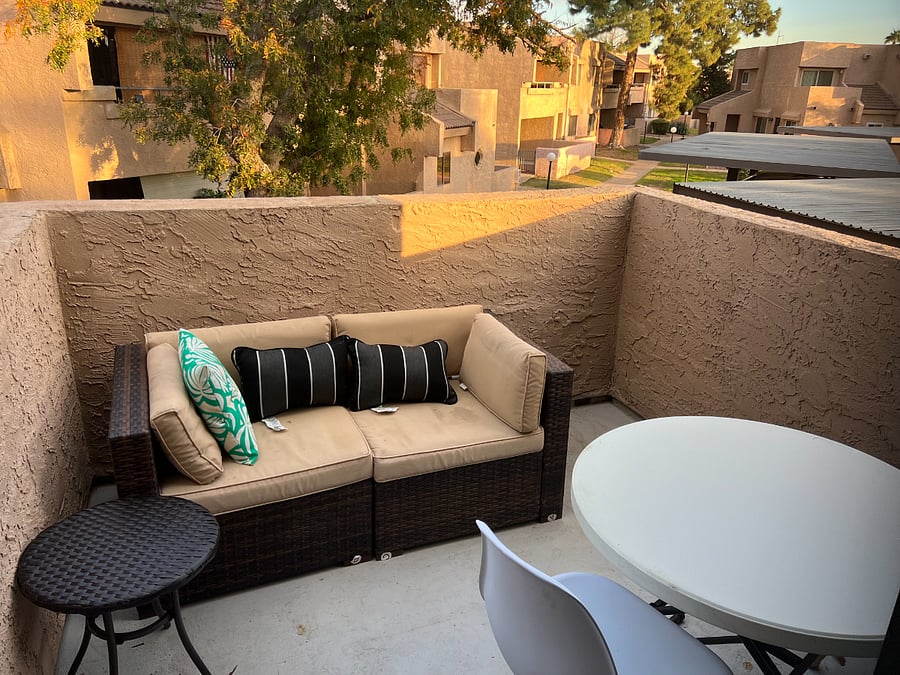 2nd story balcony off the master bedroom