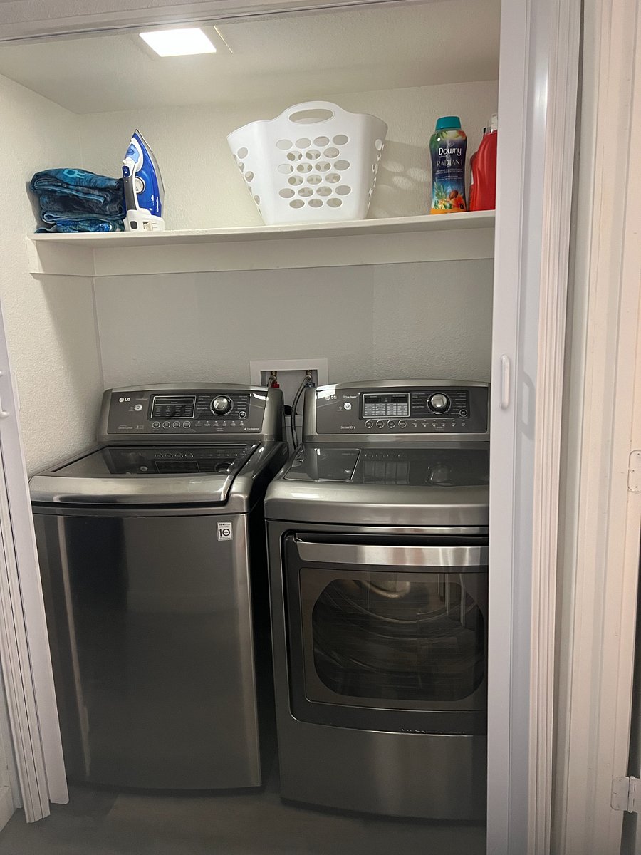 Full-size washer and dryer