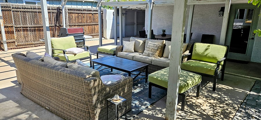 Shared Patio with the main house