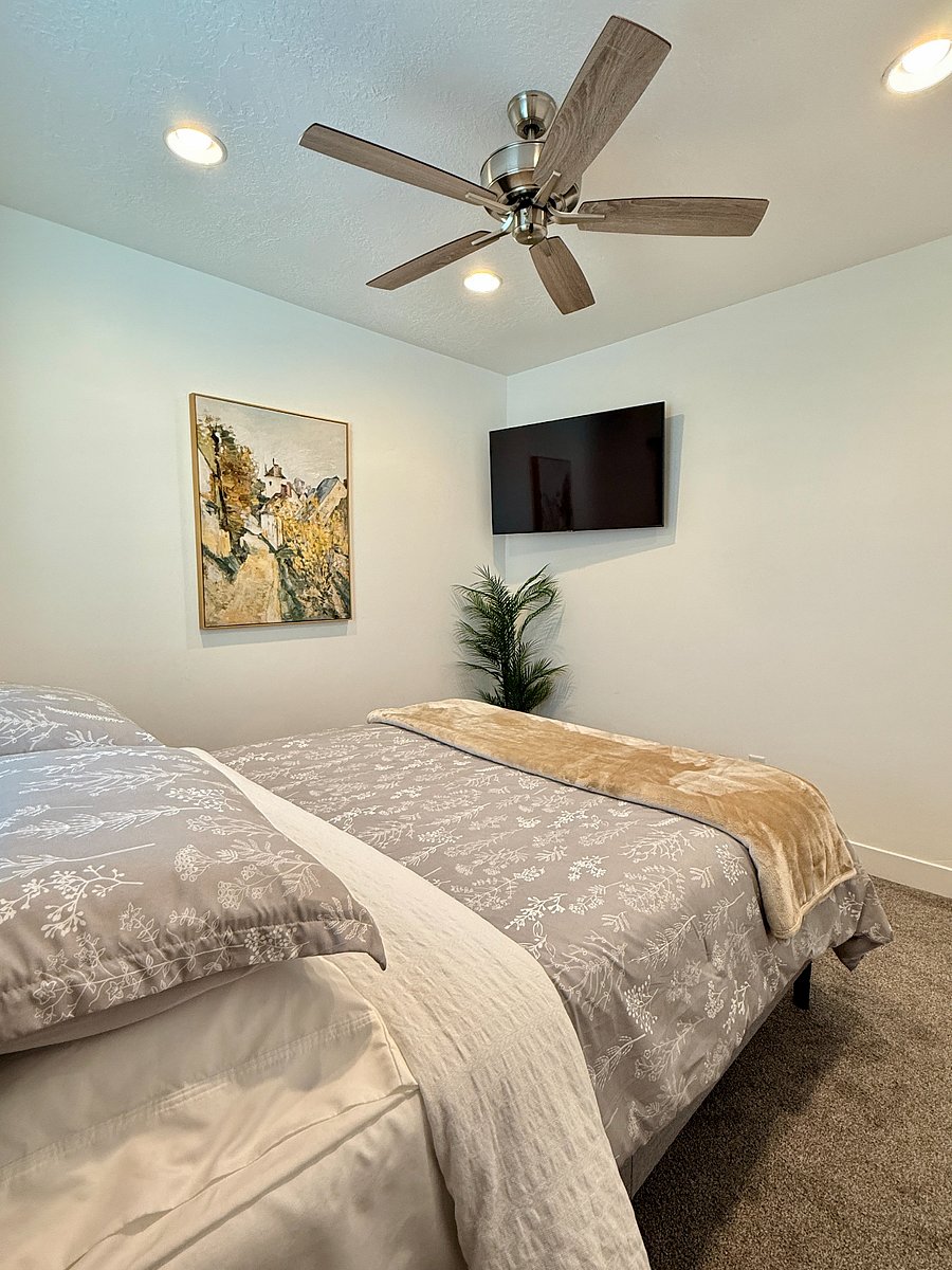 Bedroom TV is equipped with a ROKU streaming device