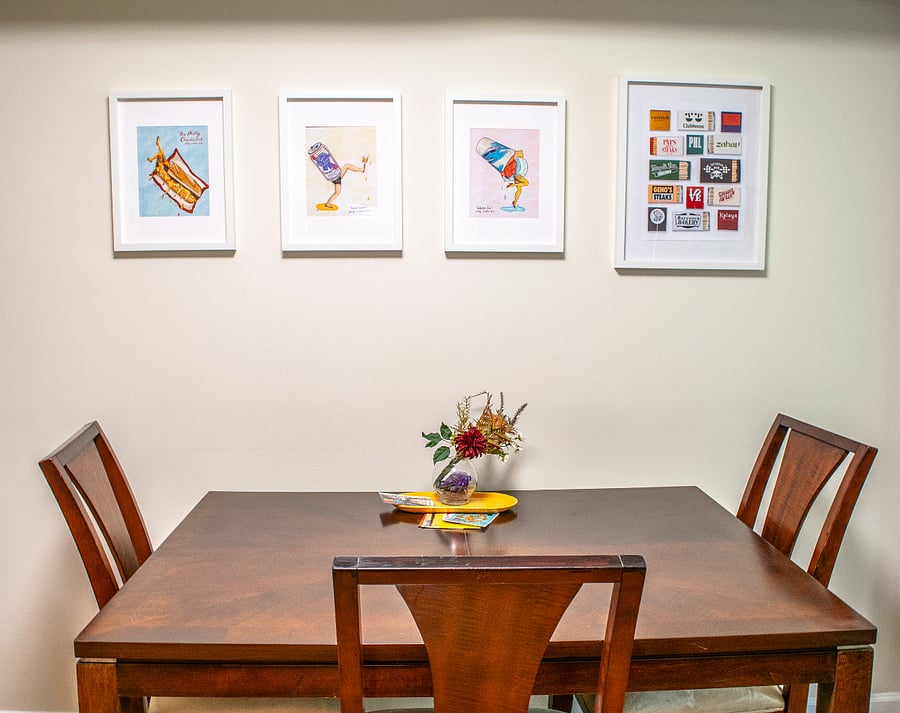 Dining with local art