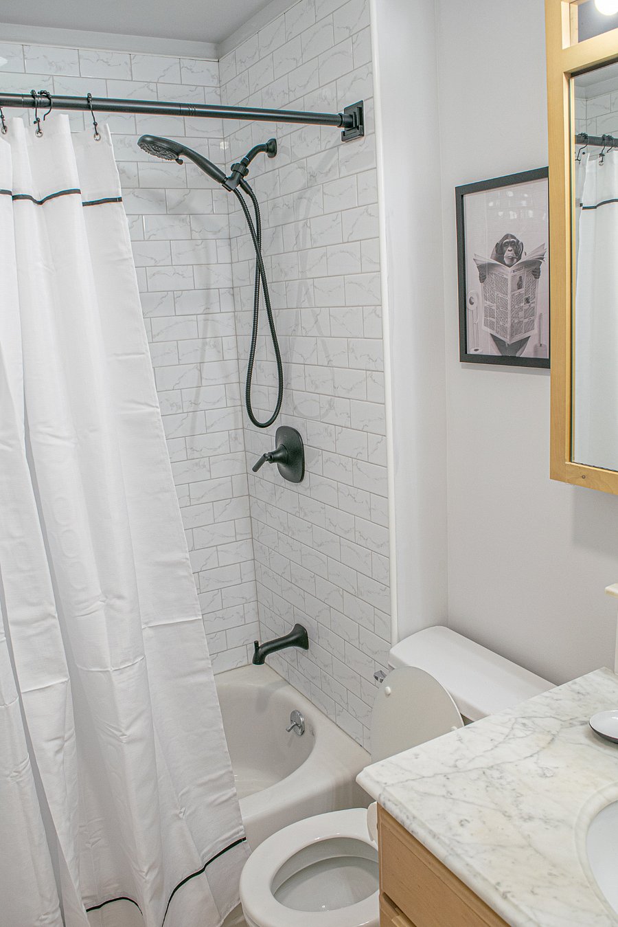 New bathroom fixtures