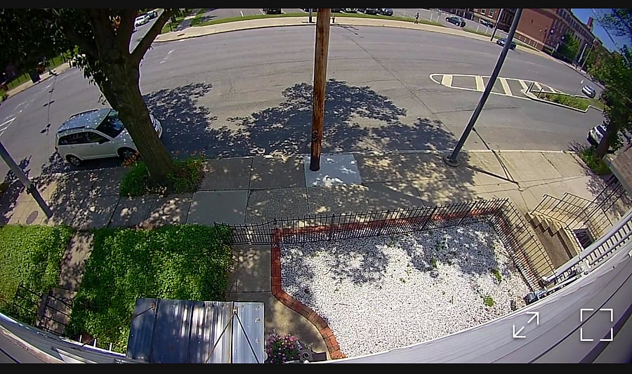 Street view from the house where you will be able to park.