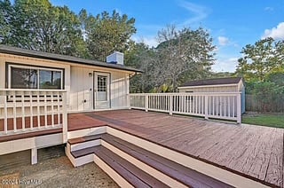 Back Deck that Provides a Great Place for Outdoor Dining
