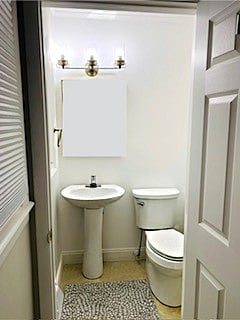 Private Half Bath in Bedroom 2