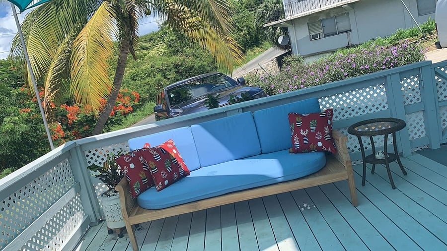 Additional seating on outdoor deck area to enjoy morning tea, you can park multiple large vehicles at the roundabout parking lot