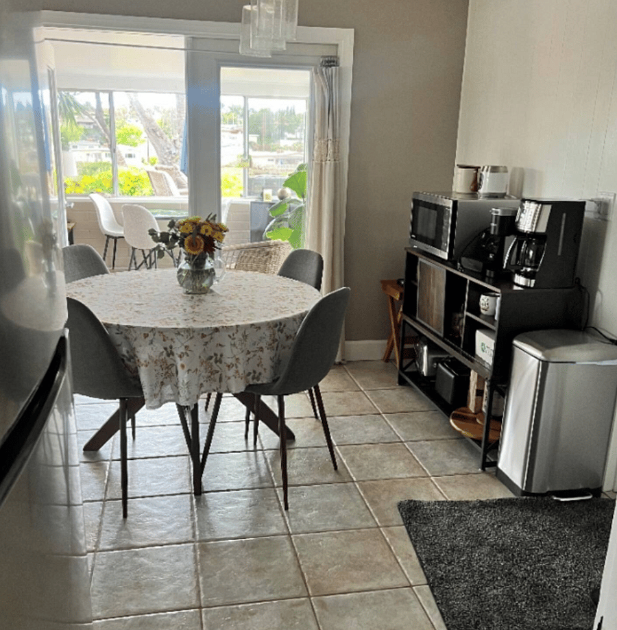 Dining room, allowed to use kitchen items