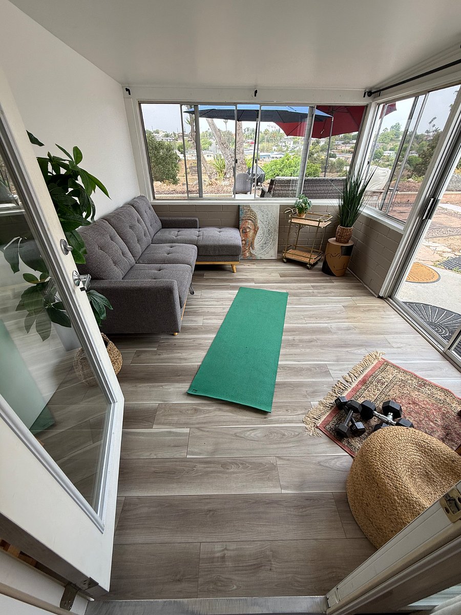 Sun room, aka the "Bali Room"