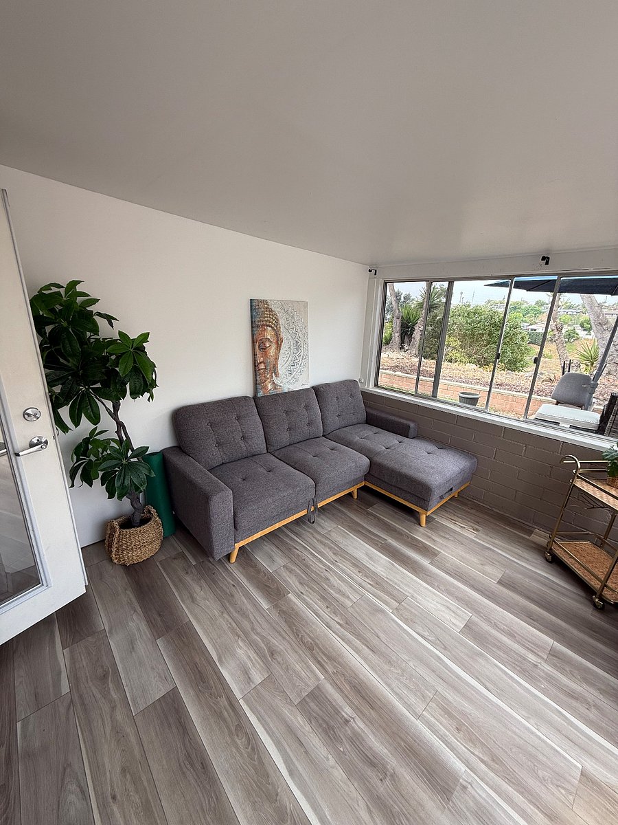 Sun room, aka the "Bali Room"