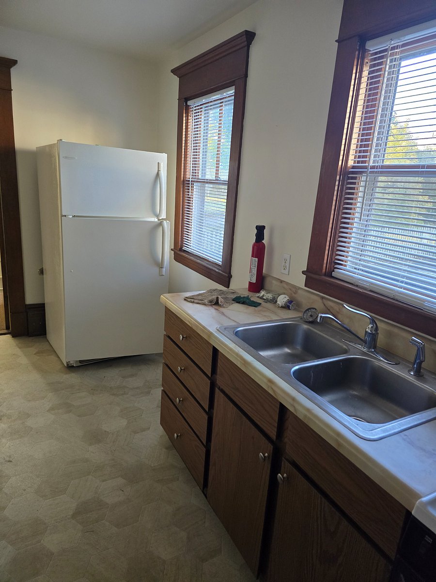 Kitchen includes: fridge, gas stove micro & dishwasher.
