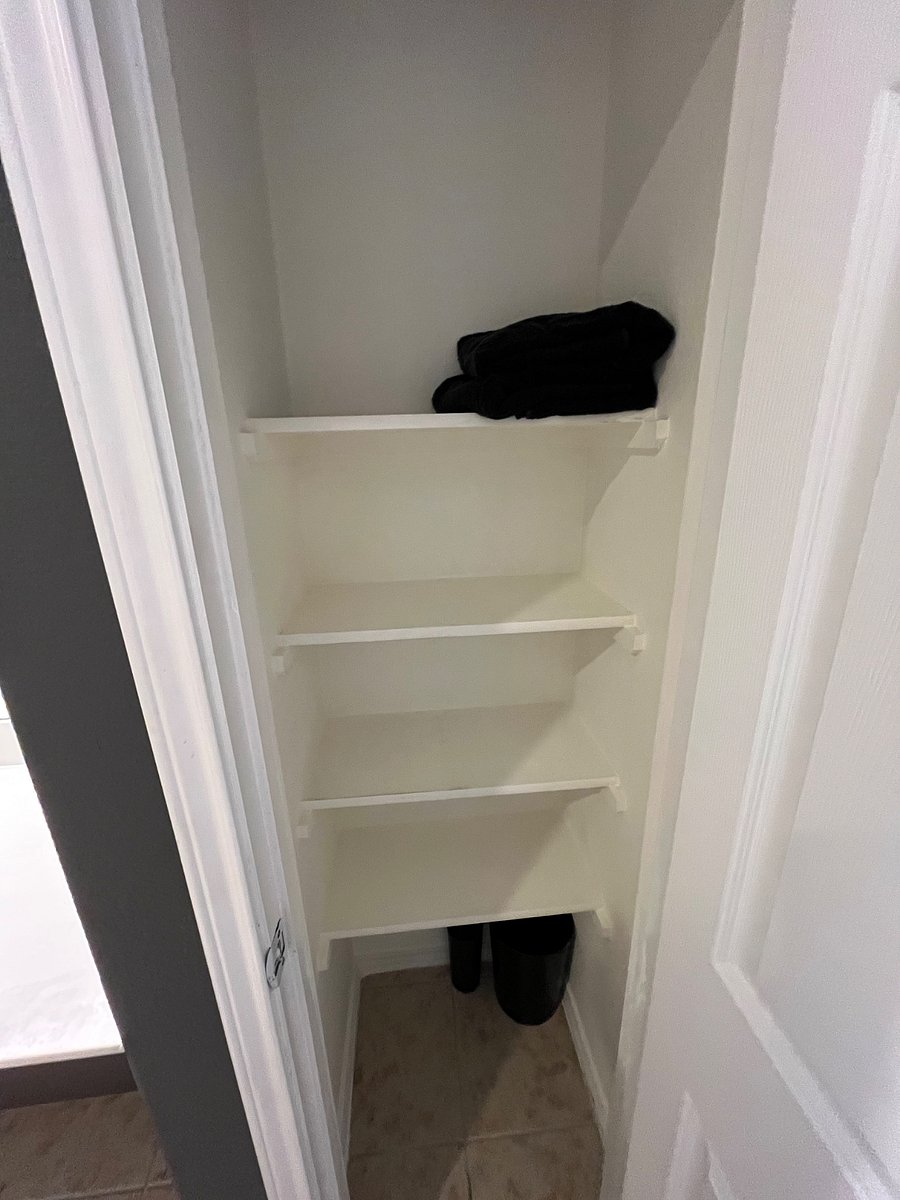 Bathroom Closet, tons of storage!