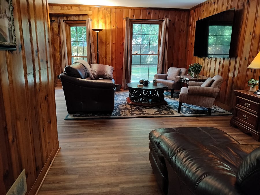 View of den from office
