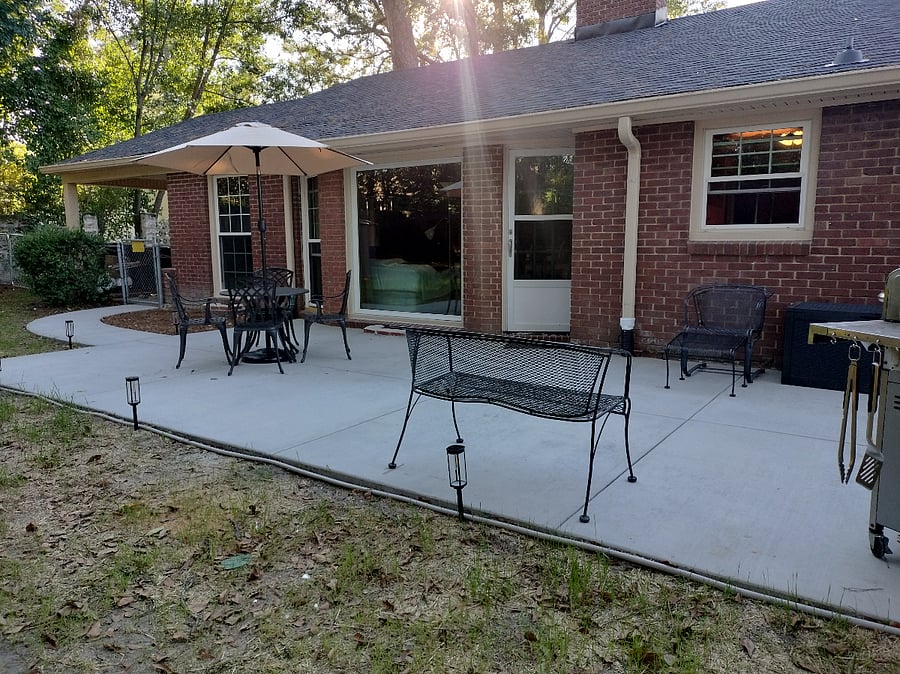 Large rear patio for relaxation