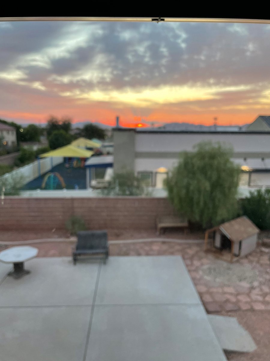 Backyard view at another angle around 6 AM in the morning