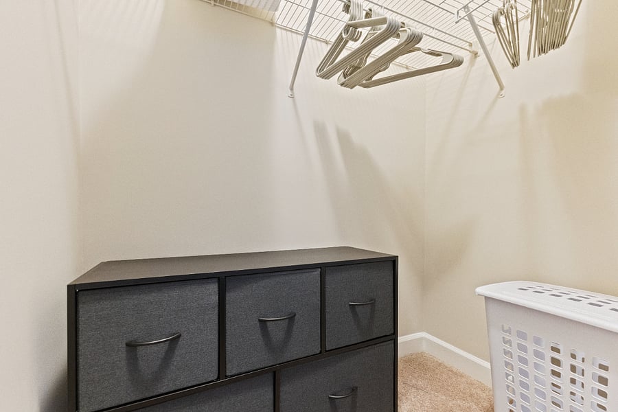 Ample closet space