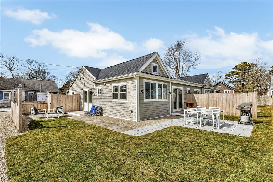 quiet setting and yard