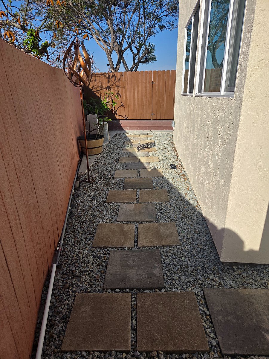 Walkway to laundry room