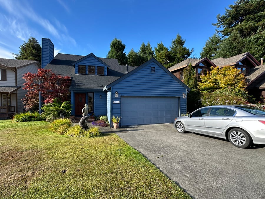 exterior of home is well lit at night, and I have an extra garage door opener you can use.