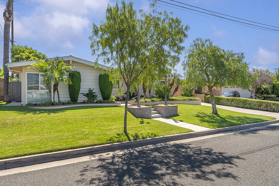 Side street view of home 