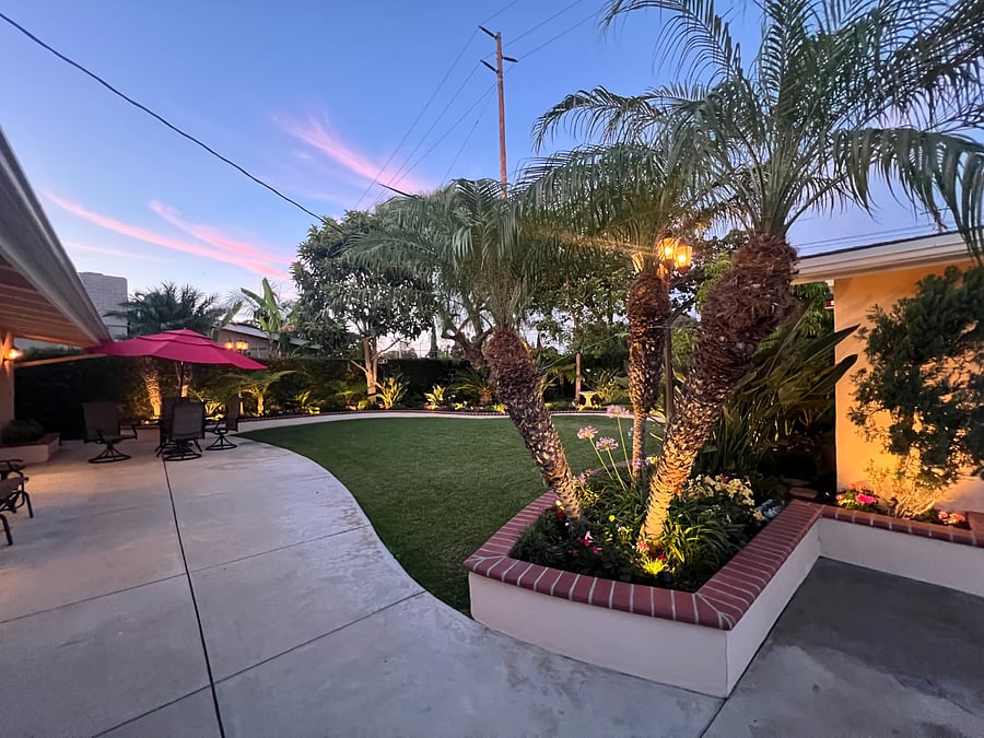 Backyard - Pic 4 - (at dusk)  