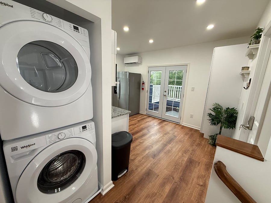 Shared Space: Washer and dryer on the second floor.