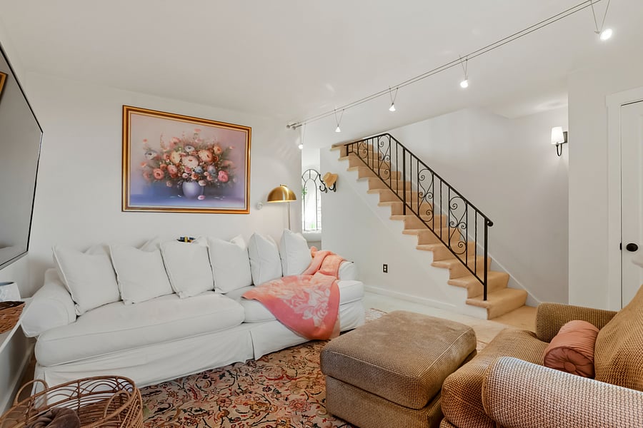 Living room and stairs