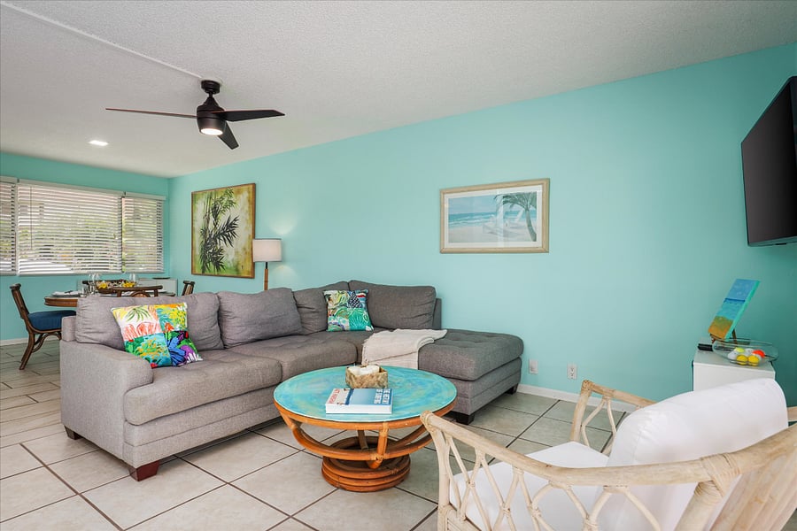 Living and Dining Area with Smart TV
