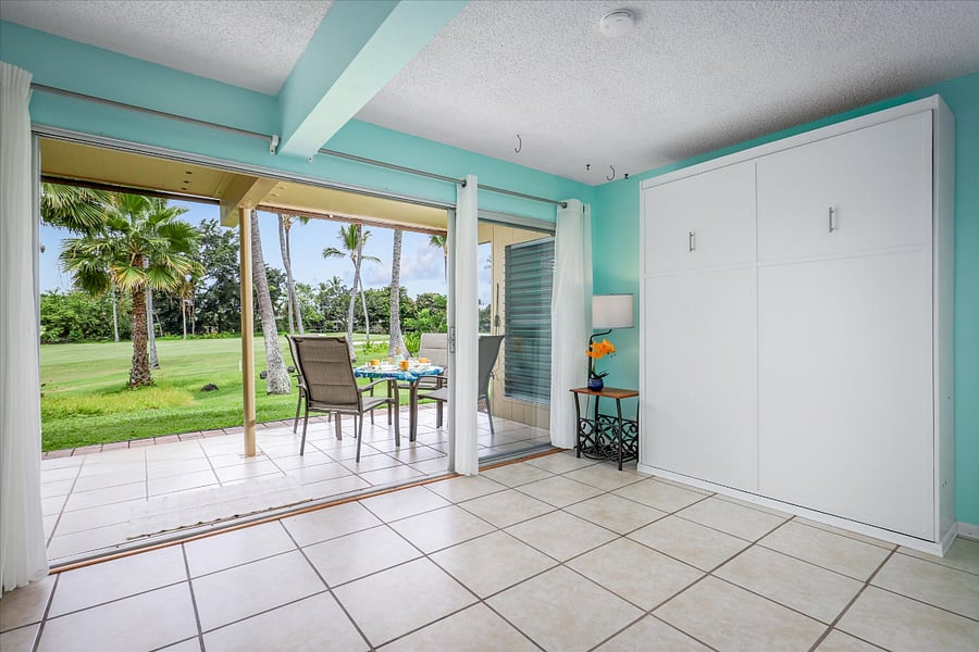 Living Area with Murphy Bed Closed